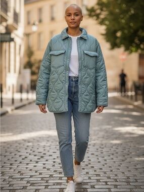 Bagatelle Shacket/Jacket Sage Green Small